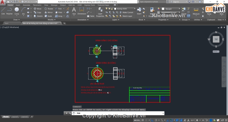 bôi trơn trên động cơ,Bản vẽ hệ thống bôi trơn,Bản vẽ cad động cơ