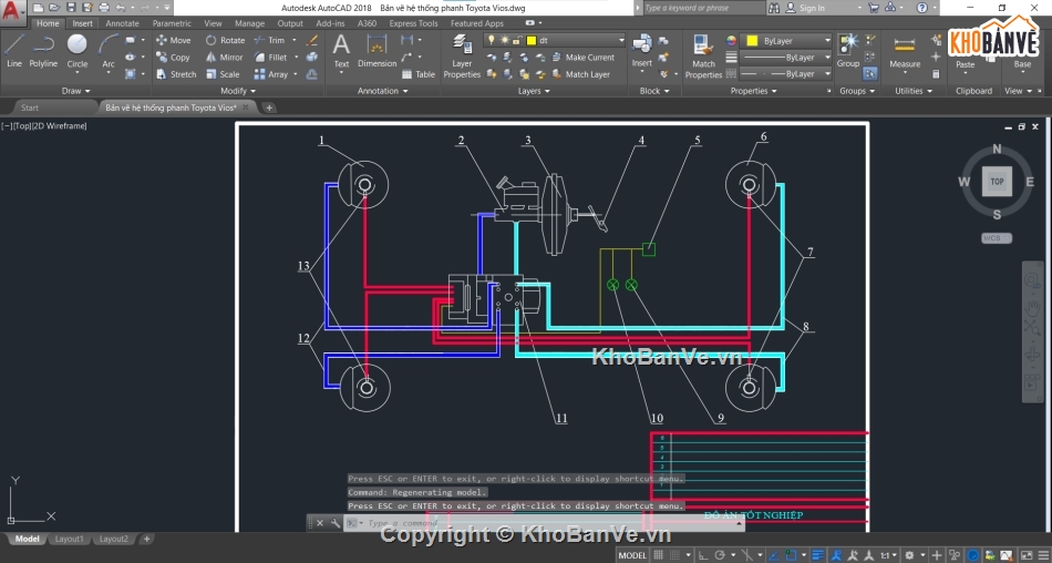 hệ thống phanh ABS,Bản vẽ cad hệ thống phanh,cad hệ thống phanh ABS,Bản vẽ hệ thống phanh,hệ thống phanh