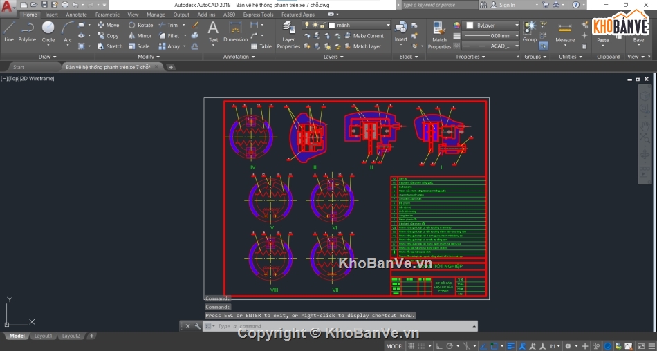 Bản vẽ hệ thống phanh,hệ thống phanh,Bản vẽ cad hệ thống phanh,hệ thống phanh xe con