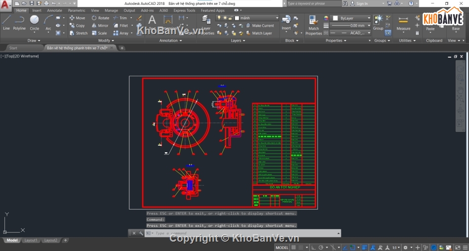 Bản vẽ hệ thống phanh,hệ thống phanh,Bản vẽ cad hệ thống phanh,hệ thống phanh xe con