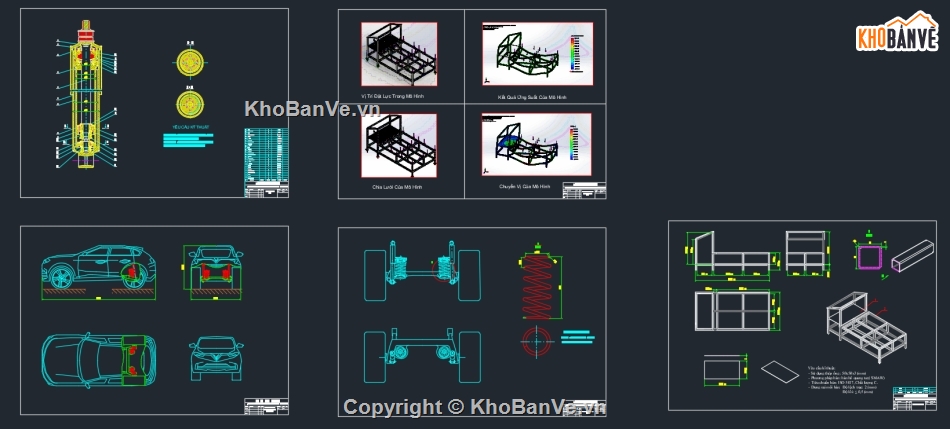 Bản vẽ hệ thống treo,hệ thống treo ô tô,Bản vẽ,ô tô,hệ thống treo