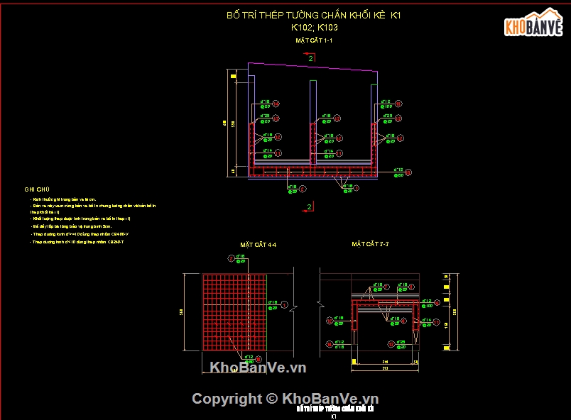 kè BTCT,Bản vẽ kè,BTCT