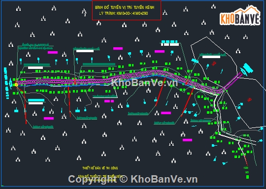 kênh mương nội đồng,Công trình thủy lợi,công trình kênh mương,bản vẽ kênh mương