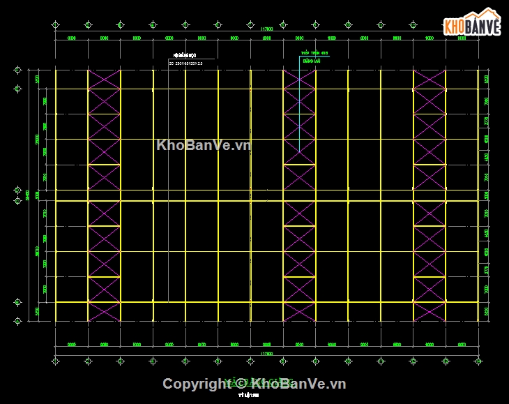 Bản vẽ kết cấu,khung zamil,cầu trục 5 tấn,Nhịp 28m