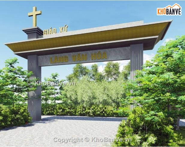 cổng làng mới,bản vẽ cổng làng,mẫu cổng làng văn hóa,thiết kế cổng làng,bản vẽ cổng làng văn hóa,cổng làng văn hóa xã