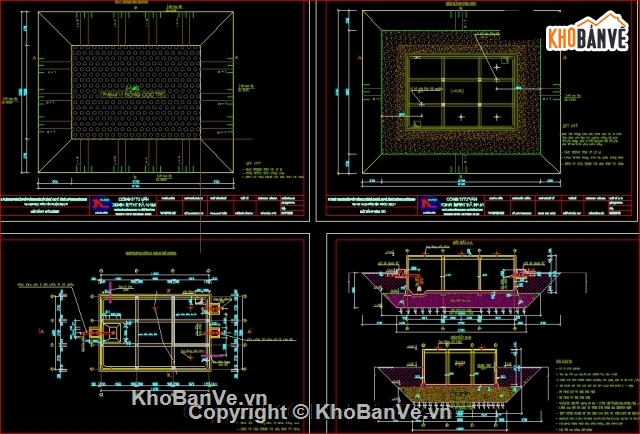 Bể chứa nước sạch 650m³,kiến trúc bể nước,kết cấu bể nước,thiết kế bể nước