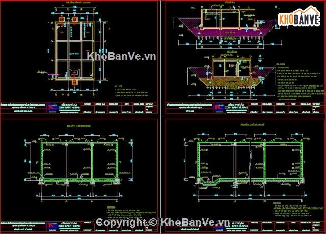 Bể chứa nước sạch 650m³,kiến trúc bể nước,kết cấu bể nước,thiết kế bể nước