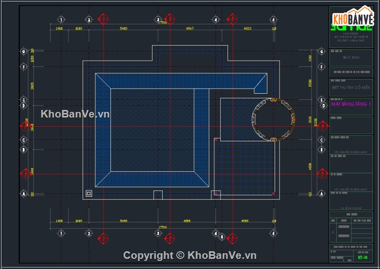 bản vẽ lâu đài 11.32x17.51m,bản vẽ biệt thự lâu đài,thiết kế biệt thự,File cad biệt thự