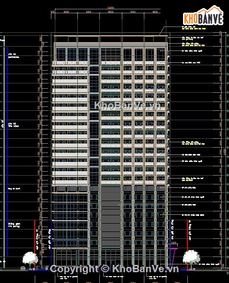 thiết kế Itasco Tower,Hồ sơ thiết kế,File thiết kế,25 tầng nổi + 3 tầng hầm