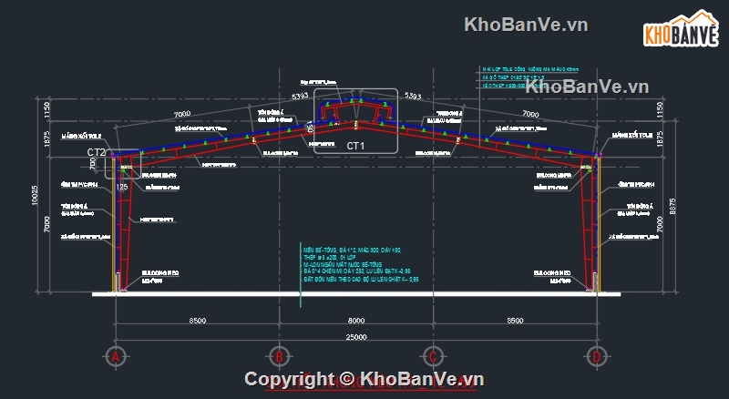 xưởng 25x75m,kết cấu nhà xưởng,kết cấu nhà xưởng 25x75,kết cấu nhà xưởng đầy đủ,xưởng