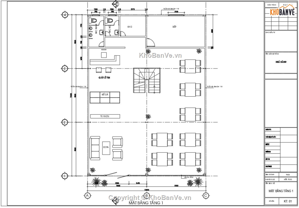 Nhà hàng kết cấu thép 3 tầng,File cad nhà hàng kết cấu thép,Bản vẽ kết cáu thép nhà 3 tầng,kết cấu thép nhà ở dân dụng