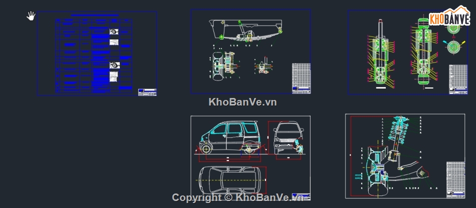 đồ án hệ thống treo,Đồ án ô tô,bản vẽ đồ án ô tô
