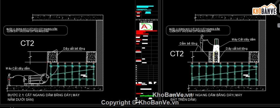 bản vẽ bê tông,bản vẽ biện pháp,bản vẽ khoan cắt bê tông sàn biện pháp tầng hầm 5,thi công sàn tầng hầm,thi công phá bỏ sàn đạo bê tông tầng hầm