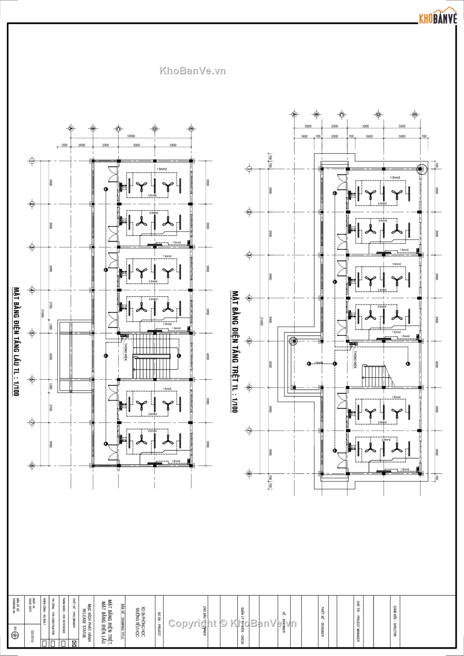 phòng học,khối phòng học,trường tiểu học 6 phòng,phòng học lầu,khối phòng học trường tiểu học,Bản vẽ