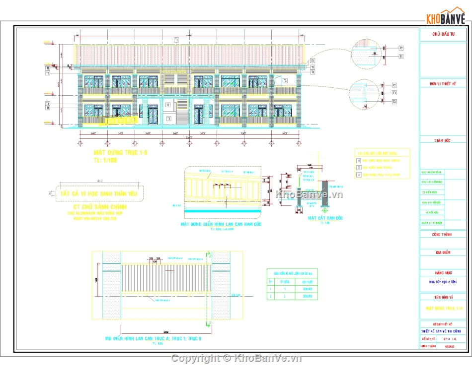 kiến trúc 2 tầng,Bản vẽ trường học,trường học  2 tầng,phòng học chức năng,trường mầm non,bản vẽ phòng học mầm non