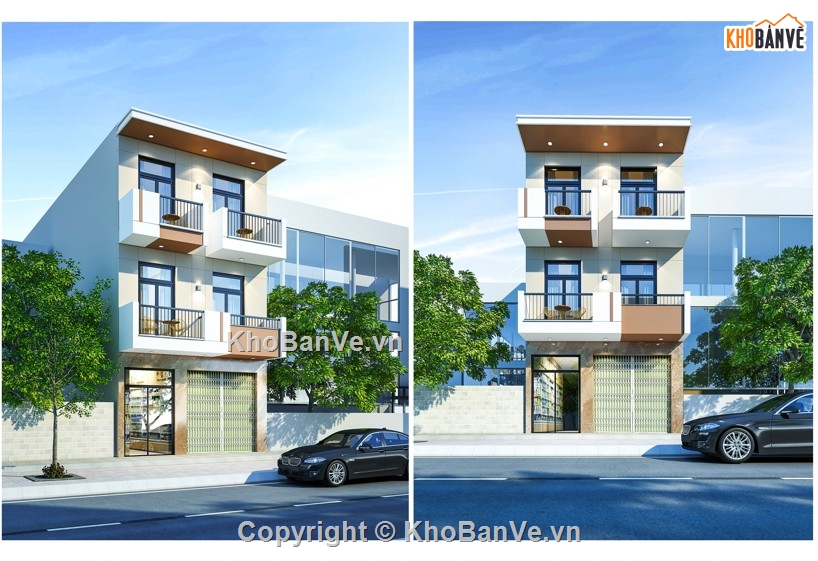 nhà phố 3 tầng,kiến trúc 3 tầng,nhà 3 tầng,Bản vẽ nhà phố,3 tầng