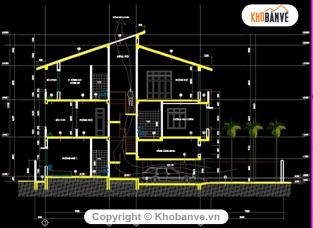 biệt thự 12x24m,mẫu nhà 3 tầng mái thái,kiến trúc nhà 3 tầng