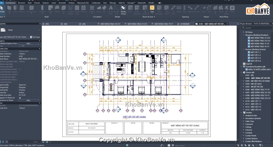 bản vẽ nhà cấp 4,nhà cấp 4 mái thái,nhà vườn,bản vẽ kiến trúc nhà cấp 4,kiến trúc nhà mái thái