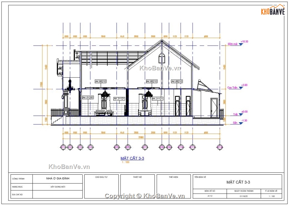 bản vẽ nhà cấp 4,nhà cấp 4 mái thái,nhà vườn,bản vẽ kiến trúc nhà cấp 4,kiến trúc nhà mái thái