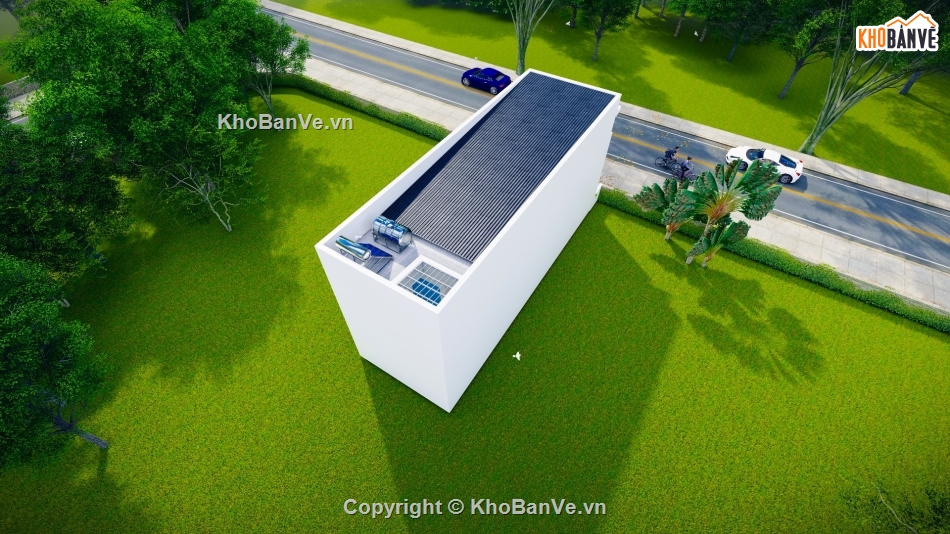 nhà gác lửng,nhà 5x15m,bản vẽ nhà phố