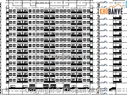 chung cư 15 tầng,bản vẽ trung cư 19x48m,revit trung cư 15 tầng,bản vẽ revit trung cư cao tầng