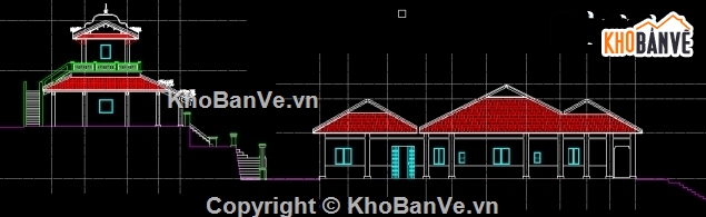 Bản vẽ chùa,kiến trúc thiết kế chùa,bản vẽ chùa Phù Dung,mẫu thiết kế chùa