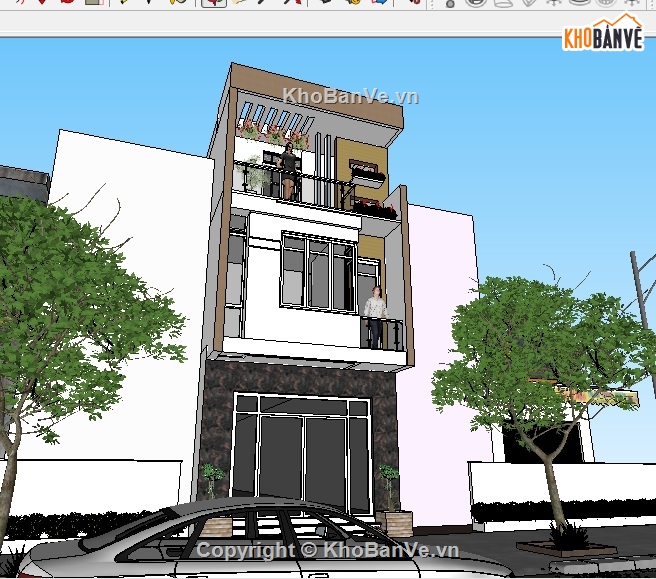Bản vẽ nhà phố 3 tầng,Nhà phố 3 tầng 5x21m,thiết kế nhà phố 3 tầng,mẫu nhà phố 3 tầng