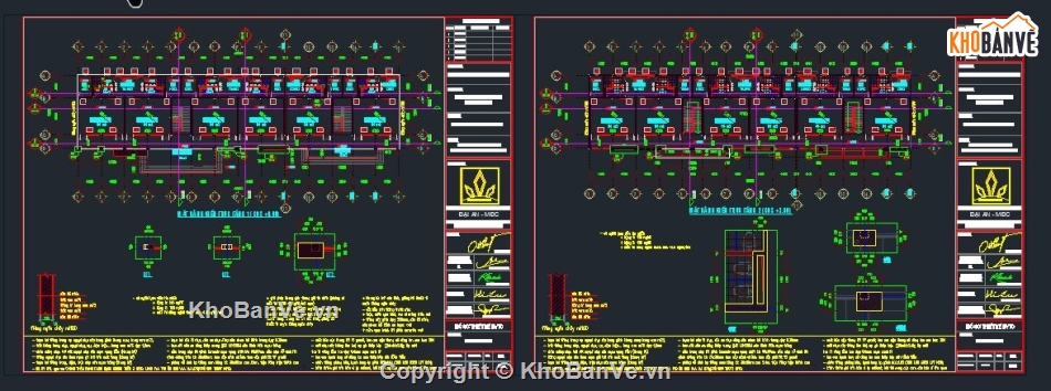 kiến trúc trường mầm non,bản vẽ trường mầm non,mầm non cnc