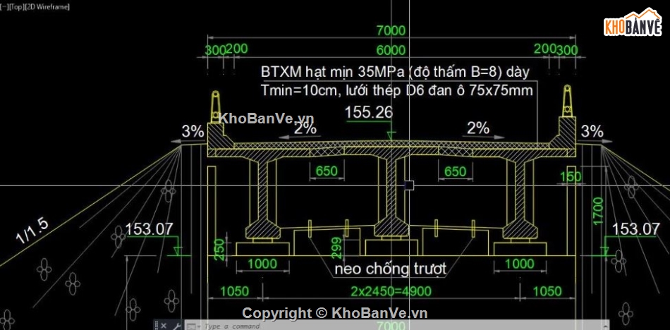 cầu dầm T,Hồ sơ cầu dầm T,bản vẽ cầu