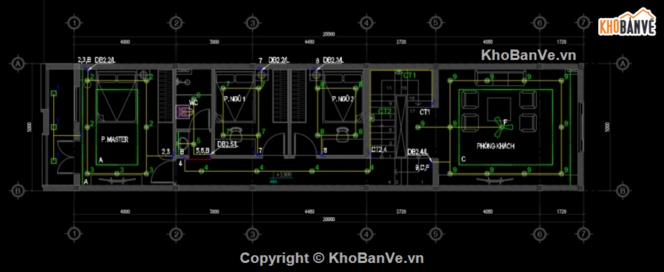 ME nhà phố,Điện nước nhà phố,Full hồ sơ điện nước,bản vẽ điện nước nhà 3 tầng