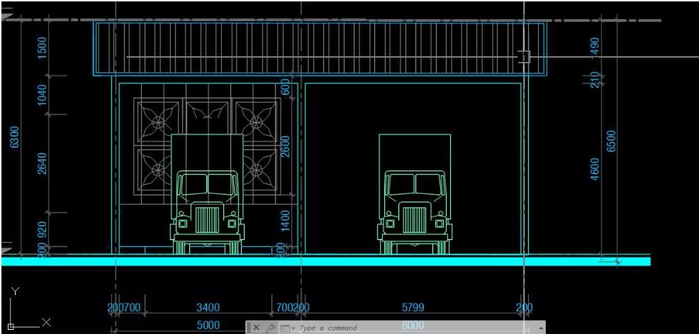 Bản vẽ xe tải,Bản vẽ nhà xe,Bản vẽ nhà để xe máy