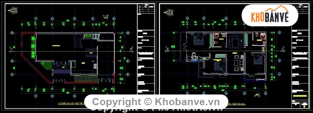 Bản vẽ Biệt thự 3 tầng,Biệt thự 3 tầng hiện đại,bản vẽ biệt thự phố 3 tầng,biệt thự 3 tầng 8.7x15.5m