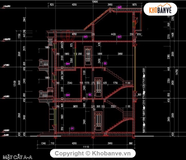 biệt thự hiện đại,bản vẽ kiến trúc,kiến trúc biệt thự,biệt thự kiểu Pháp