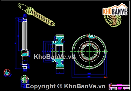 thiết kế cad ô tô,hộp số cơ khí,cơ khí ô tô,thiết kế cầu sau