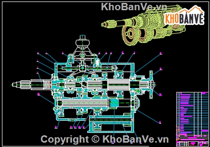 thiết kế cad ô tô,hộp số cơ khí,cơ khí ô tô,thiết kế cầu sau