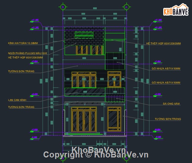 Bản vẽ,Bản vẽ nhà phố,nhà phố 3 tầng,bản vẽ 3 tầng,3 tầng