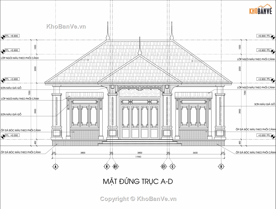 nhà 1 tầng,nhà 1 tầng mái nhật,mặt bằng nhà 1 tầng,mái nhật,nhà 1 tầng tân cổ điển,1 tầng mái nhật