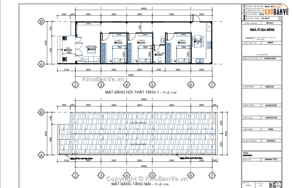 nhà mái thái,mái thái 1 tầng,nhà 1 tầng,Bản vẽ nhà mái thái