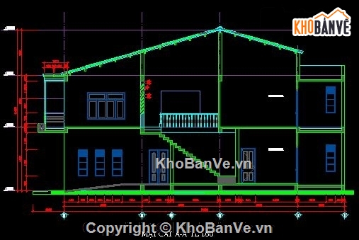 Bản vẽ nhà 2 tầng,Bản vẽ,Bản vẽ nhà,mặt bằng nhà