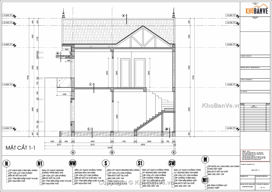 nhà mái thái,2 tầng,nhà mái thái 2 tầng,nhà 2 tầng mái thái,2 tầng mái thái,Bản vẽ