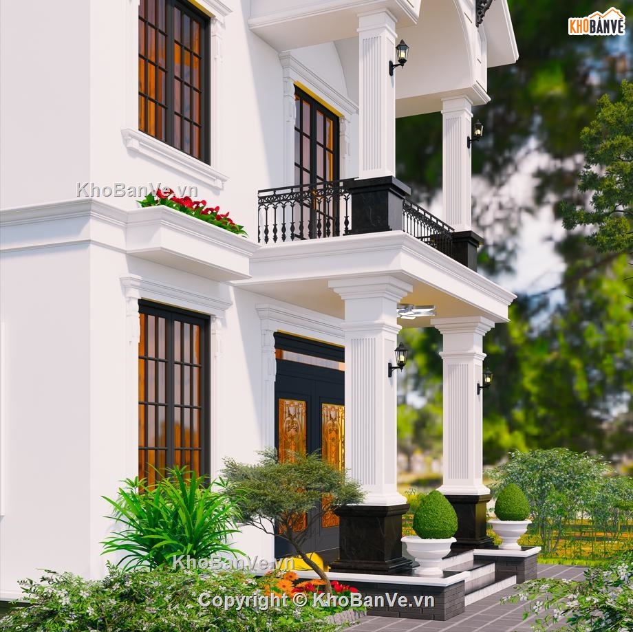 nhà mái thái 2 tầng,nhà phố 2 tầng 7x14m,nhà mái thái