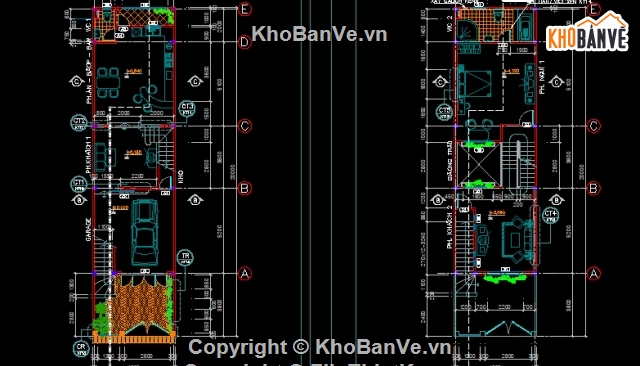 Bản vẽ nhà phố,nhà phố 4.8x20m,nhà phố 3 tầng,nhà 3 tầng 4.8x20m