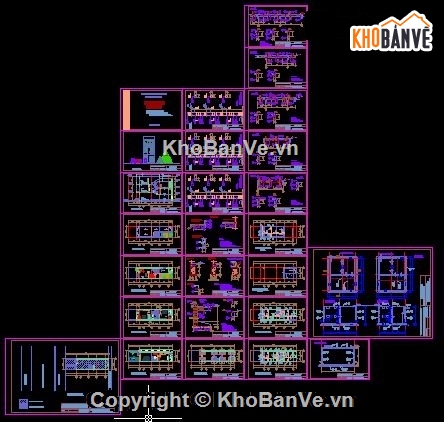 Bản vẽ,Bản vẽ nhà 3 tầng,Thiết kế nhà 3 tầng