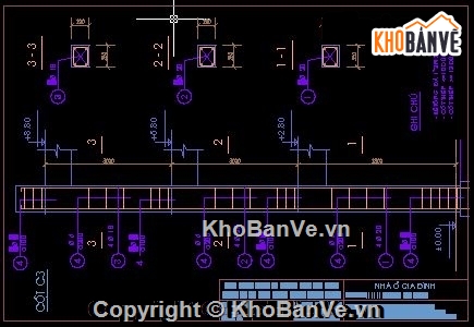 Bản vẽ,Bản vẽ nhà 3 tầng,Thiết kế nhà 3 tầng