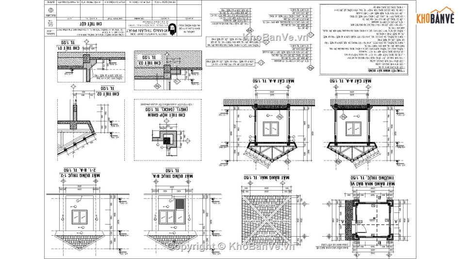Bản vẽ nhà bảo vệ,Nhà bảo vệ,Bản vẽ nhà bảo vệ 3.1x3.1m,file cad nhà bảo vệ