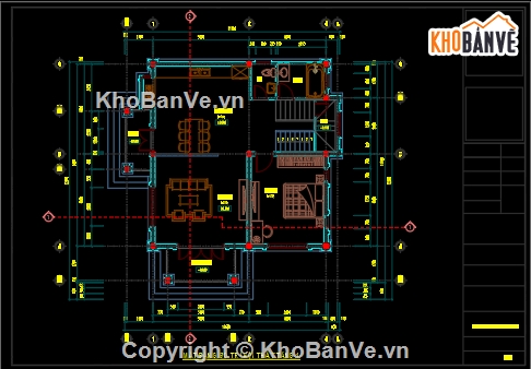 biệt thự mái thái,nhà mái thái,nhà biệt thự,biệt thự 2 tầng,file biệt thự 2 tầng