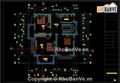 biệt thự mái thái,nhà mái thái,nhà biệt thự,biệt thự 2 tầng,file biệt thự 2 tầng