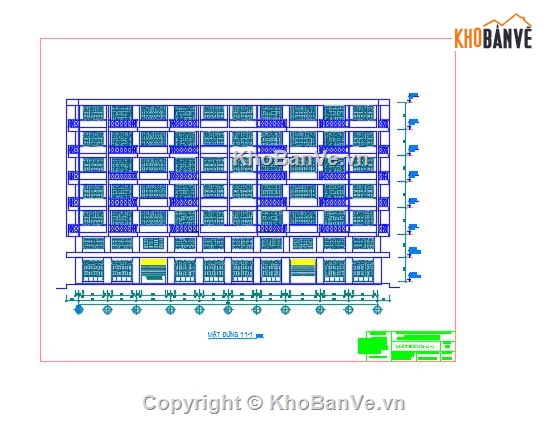 chung cư 7 tầng,chung cư 7 tầng file cad,cad chung cư 7 tầng