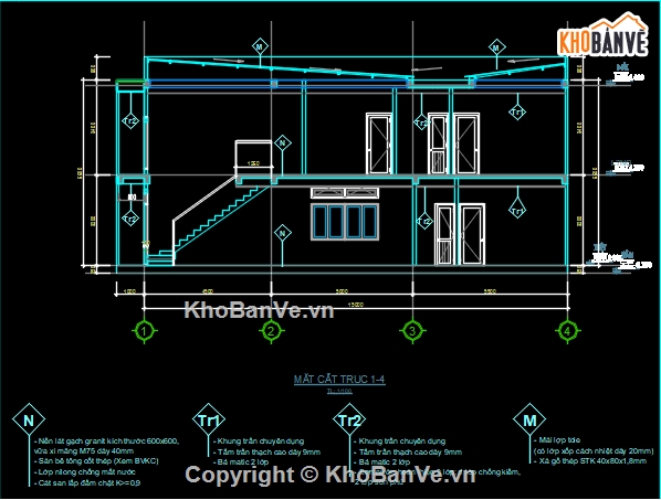Bản vẽ nhà gác lửng đẹp,Bản vẽ nhà gác lửng 5x15,Bản vẽ nhà gác lửng hiện đại