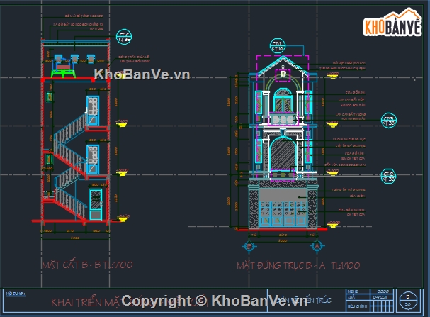 Bản vẽ nhà phố đẹp,Bản vẽ nhà phố 3 tầng đẹp,Bản vẽ nhà phố 3 tầng mái thái đẹp